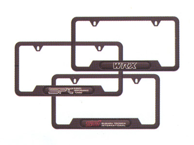 2007 Subaru Impreza Mat Black License Plate Frame