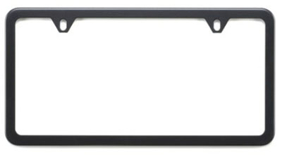 2010 Subaru Tribeca Slim Line License Plate Frame, Mat Black SOA342L105