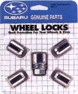 2011 Subaru Impreza Wheel Locks