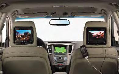 2012 Subaru Legacy Rear Seat Entertainment