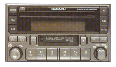 2007 Subaru Impreza ETR AM/FM Radio W/6-Disc CD H6200SS000