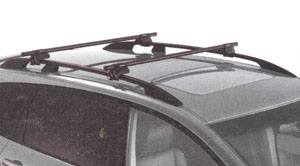 2009 Subaru Tribeca Crossbar Kit, Round E361SXA500